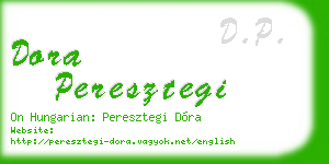 dora peresztegi business card